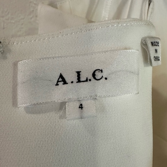 A.L.C. Dalton Cut Out Midi Dress in White Size 4 - Picture 5 of 6